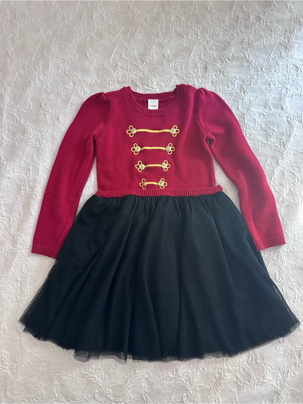 Gymboree Red and Black Military-Inspired Costume Dress